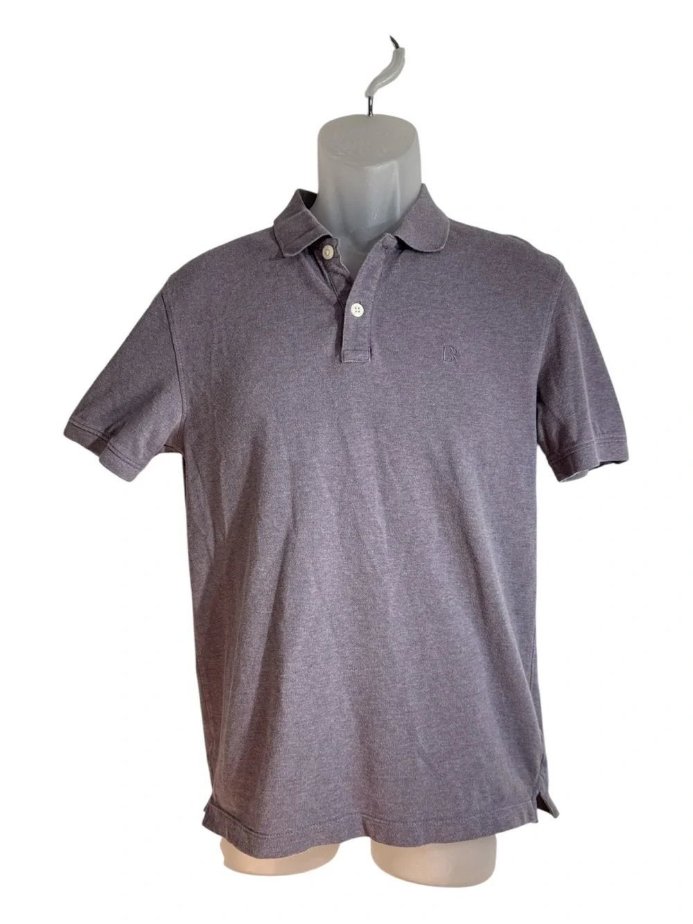 Banana Republic Pique Standard Fit Short Sleeve Polo Light Purple Size S